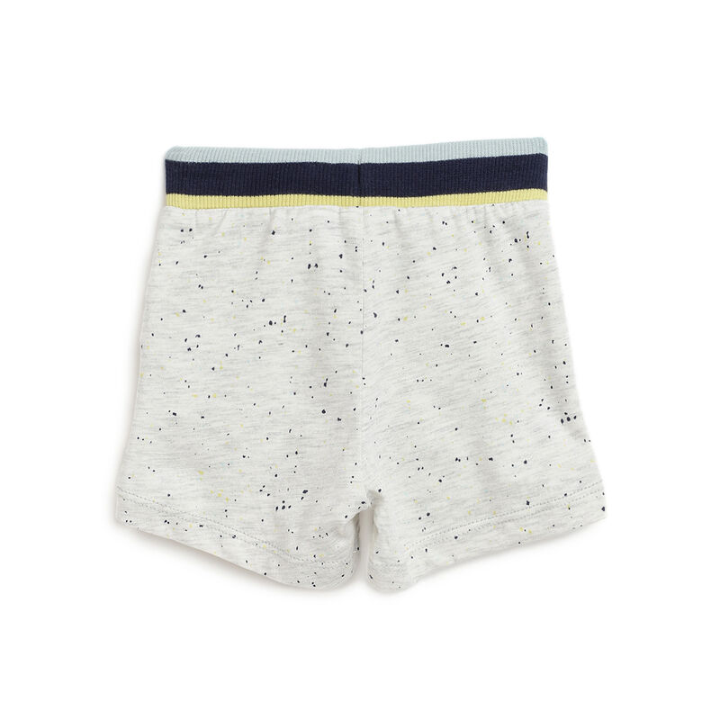 Boys Light Natural Printed Short Trousers image number 1